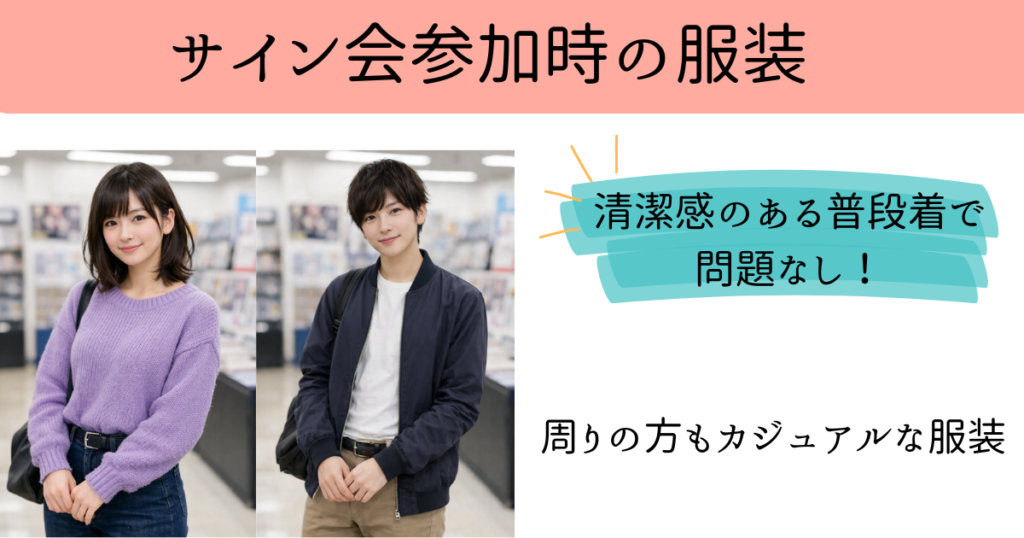 アニメイト　サイン会　服装